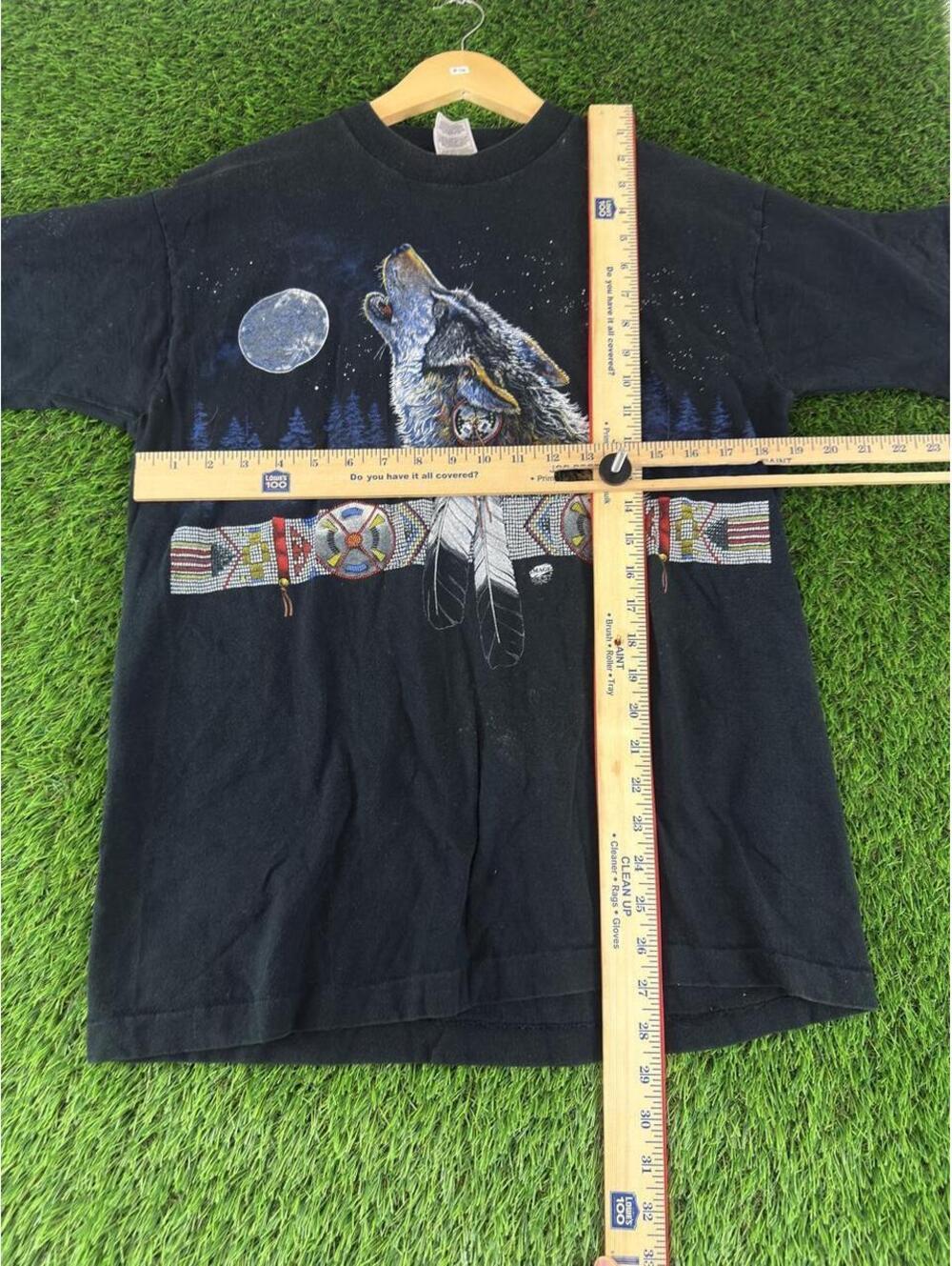 Vintage black wolf graphic T-shirt - Picture 3 of 3